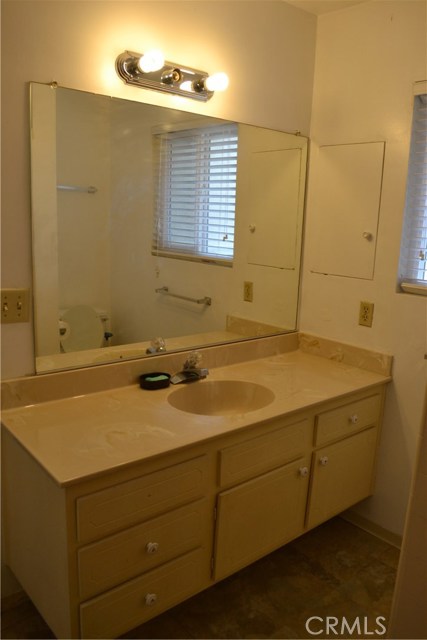 View of sink 2 of 2, located within shower and toilet area.