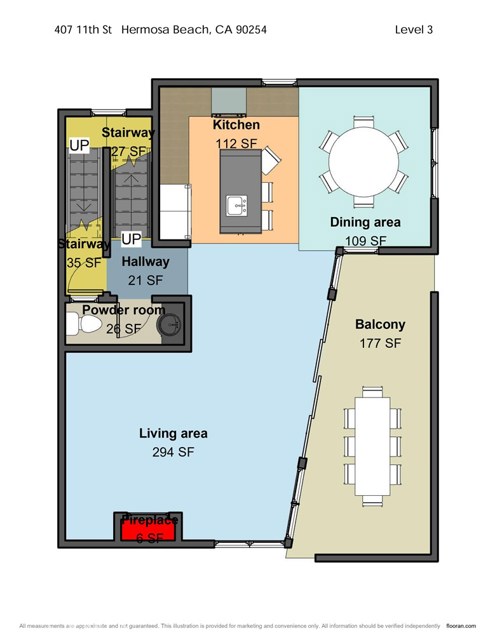 Indoor/Outdoor Living Area & Balcony