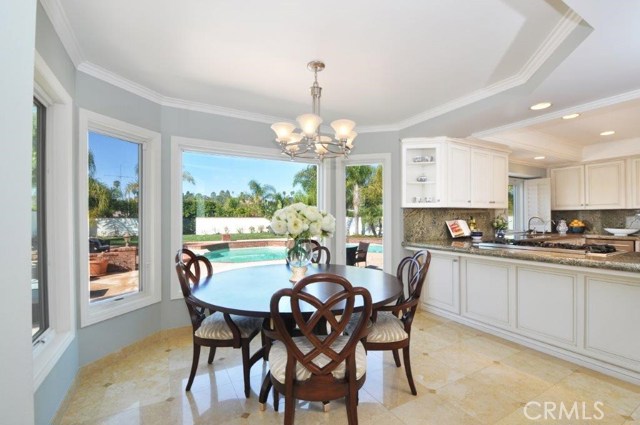 Breakfast Nook Looking Out to the Backyard