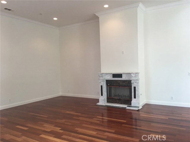Living Room Custom Marble Fireplace