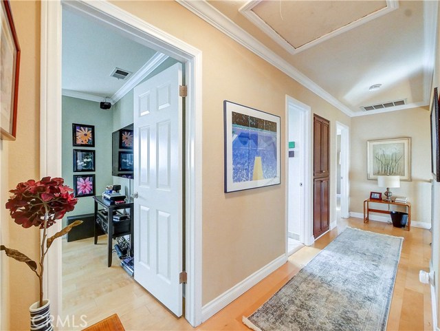 Hallway connects all three bedrooms and the hall bath upstairs.
