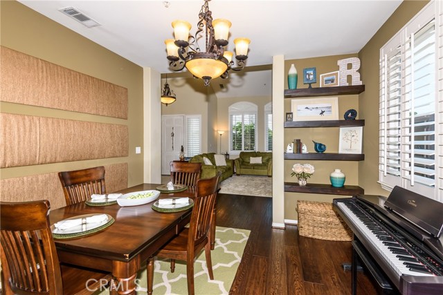 Aesthetically appealing, as well as practical, the built-ins in the Dining Room