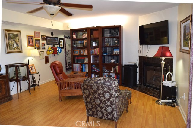 Family Room has 2nd Fireplace and French Doors to Back Patio/Yard