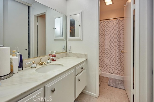 This is the large vanity, with ample space for a double vanity should you choose to remodel.