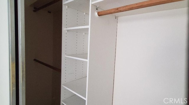 Closet has Builtin Shelving