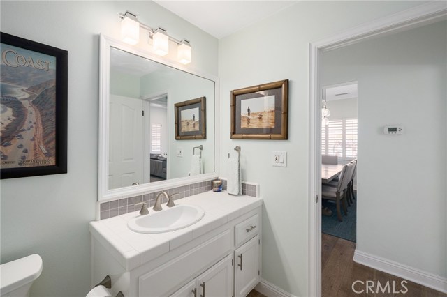 Downstairs powder room