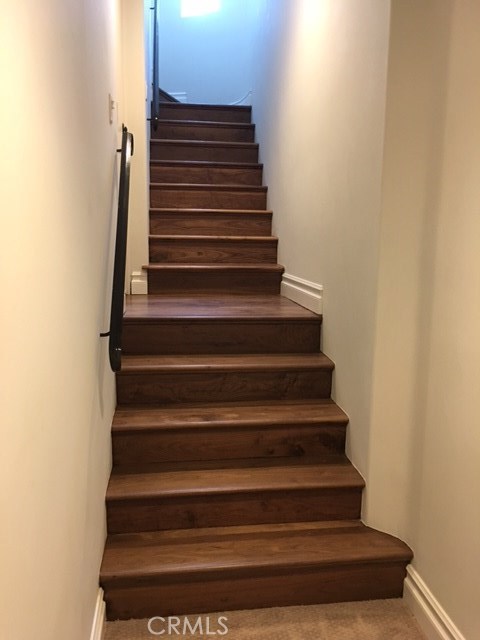 Gorgeous solid walnut stairs...