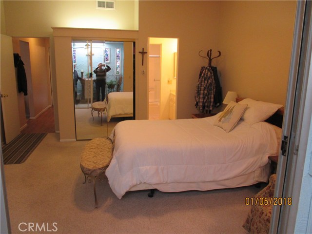 Bedroom area off hall.