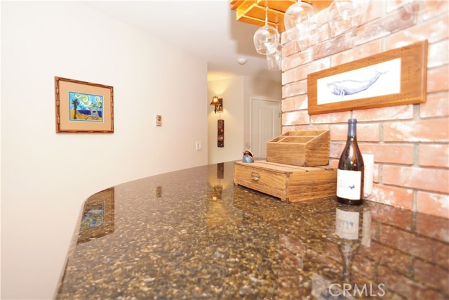 Large granite counter space.