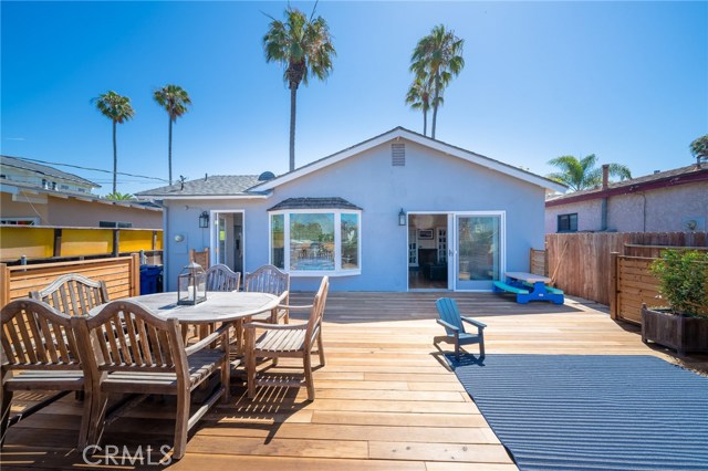 Rear deck looking back at the house.