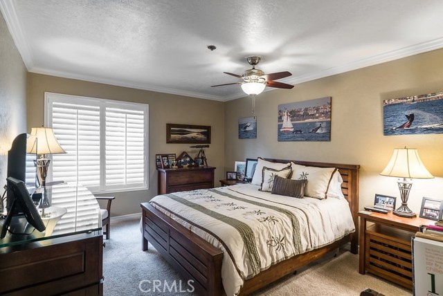 The two spacious bedrooms have 3” plantation shutters, mirrored closet doors and adjustable shelving in the closets.  
