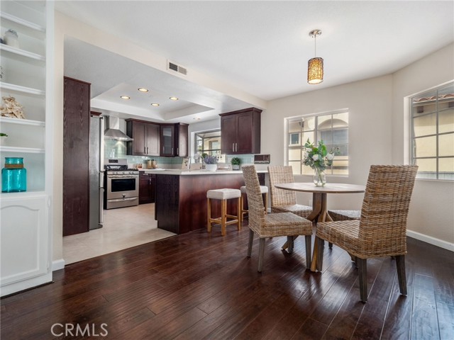 Kitchen and eating area
