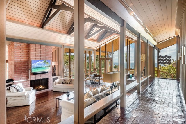 Living area with ocean views