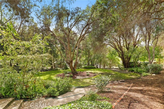 This storybook landing before the horsetrack is so lovely....look at all those trees!