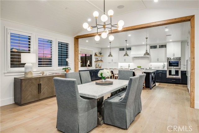 Open area dining with quick access to kitchen
