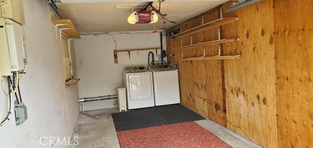 One Car Garage with Laundry Hookups