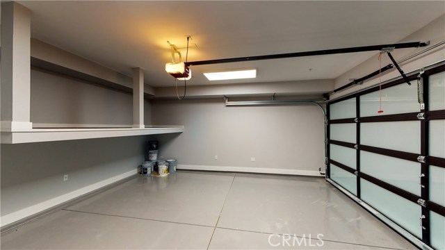 GARAGE WITH STORAGE RACK