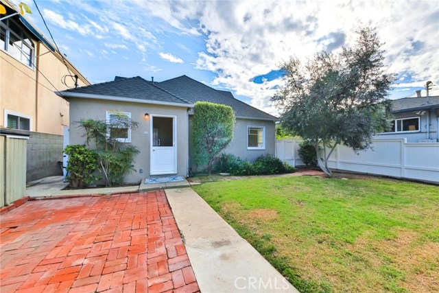 Backyard facing House