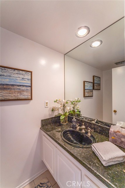 Powder room, half bath downstairs.