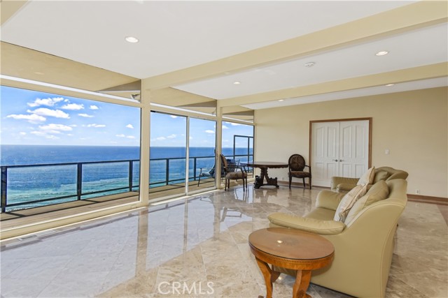 Another perspective of the wonderful living room views and the view deck that runs the full width of the house.