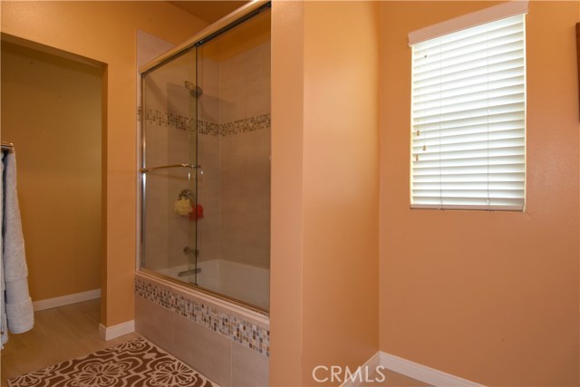 Another view of the full hall bath.  Toilet room is beyond the doorway