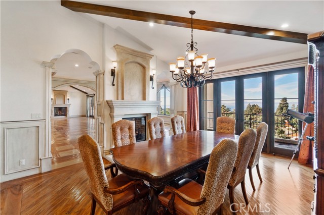 Dining Room with spectacular views.