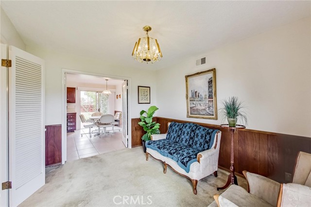 Family room is adjacent to the kitchen and foyer