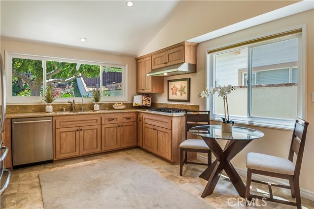 Remodeled kitchen with breakfast nook