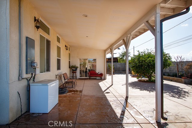 Patio with an enclosed patio