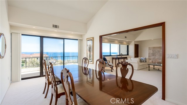 Ocean view from dining room - pre-staging picture