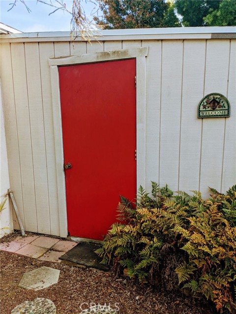 appx 10 x 20 storage area could be used as a workout room, "man cave" or storage shed (current use).