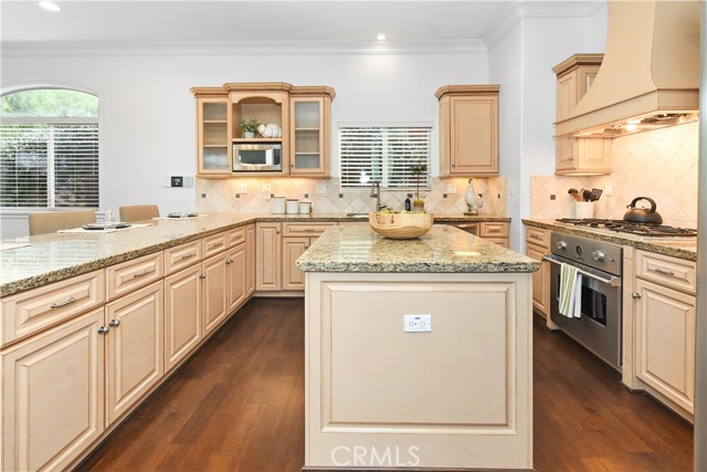 Gourmet kitchen with high end appliances