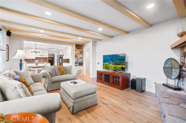 Family room open concept to kitchen.