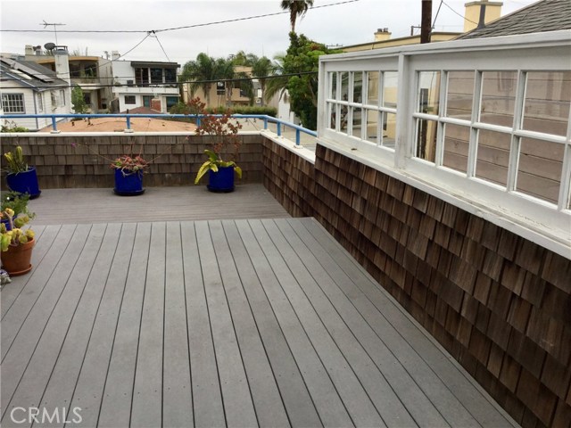 south view of master bedroom deck