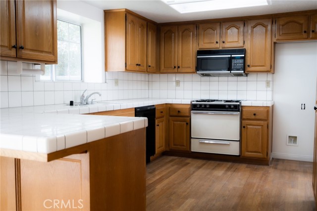 Open kitchen with tons of storage