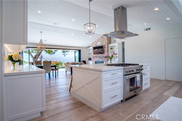 Custom kitchen looking out to sweeping panoramic views