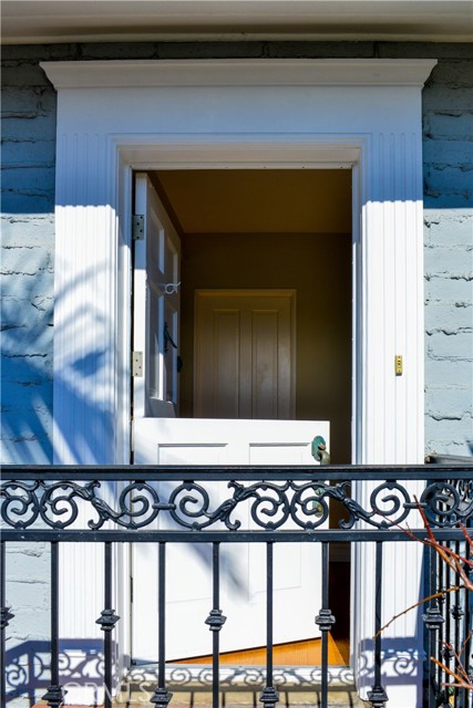 Dutch door entryway. Welcome home after a hard day at the beach.