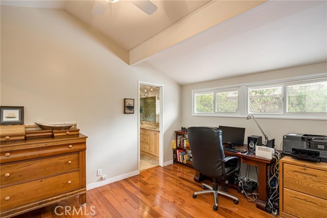Bedroom currently used as office.