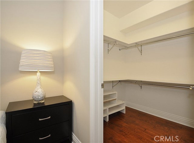 Master bedroom walk-in closet