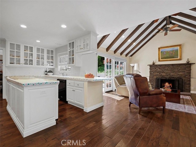 Kitchen Opens to Family Room