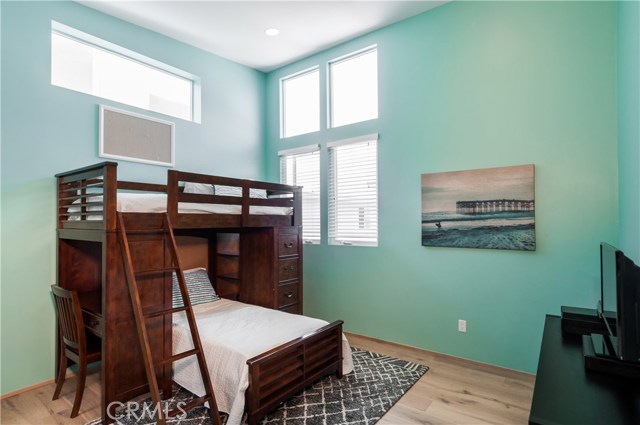 This bedroom shares a Jack and Jill bath