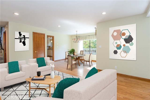 Living Room - Dining Area  VIRTUAL STAGING