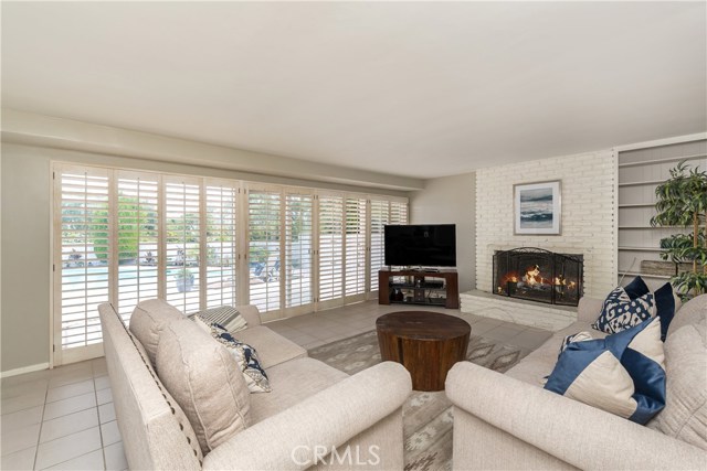 Family Room with sliding doors leading to Pool.