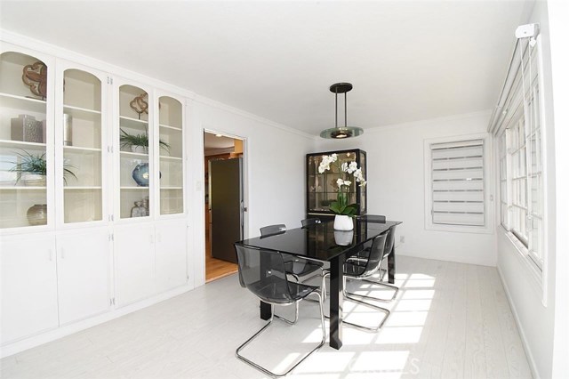 Formal Dining Area with Built-in Cabinets