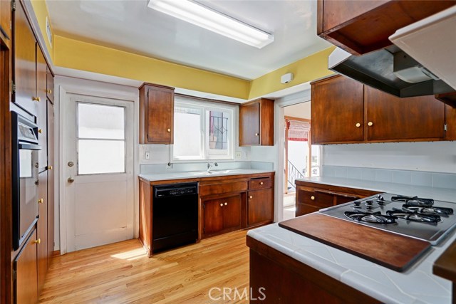 Kitchen is off the dining room area, this is looking west from east side family room area.