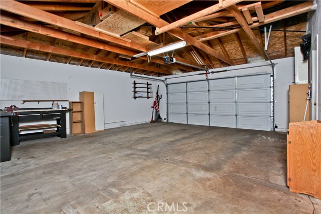 Two car garage with rafter storage