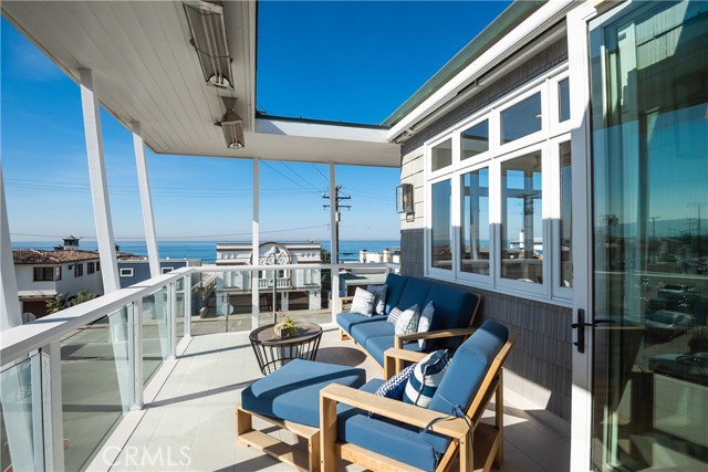 Ocean view deck with unobstructable views