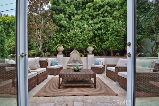 Private patio outside the master bedroom