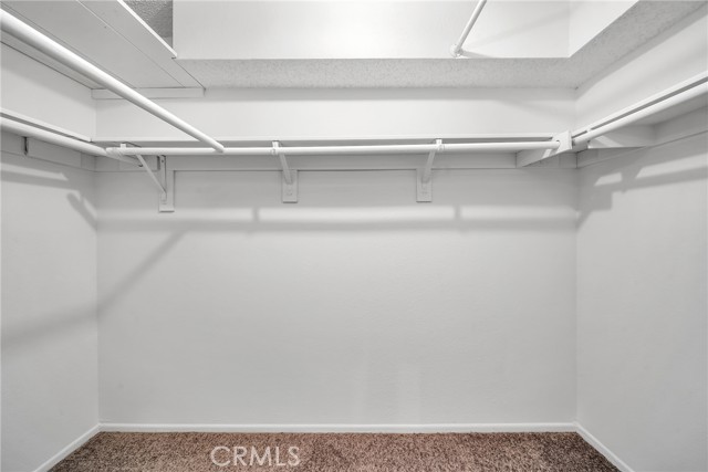 Master bedroom walk in closet