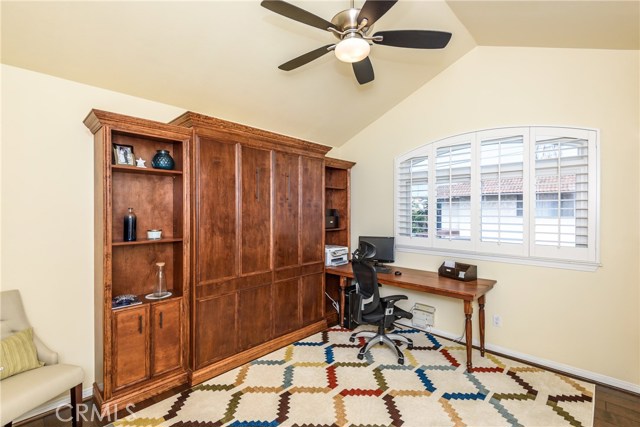 View of the Guest Room with the Murphy Bed closed.